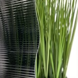 Detailaanzicht van de polycarbonaat golfplaat 76/18, antraciet, met zichtbare profielstructuur