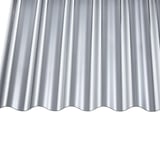 Polycarbonaat golfplaat 76/18, antraciet, 1,40 mm, hoofdaanzicht van voren