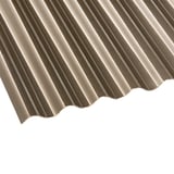 Polycarbonaat golfplaat 76/18, 2,50 mm, brons, bovenaanzicht