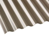 Polycarbonaat golfplaat 76/18, 2,60 mm, bronskleurig, detail van de golfstructuur