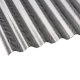 Polycarbonaat golfplaat 76/18, grafiet, met honingraatstructuur en golfprofiel van bovenaf