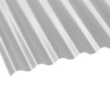 Polycarbonaat golfplaat 2,60 mm, helder, met honingraatstructuur, schuin van bovenaf