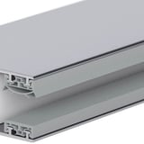 Detail van een aluminium verbindingsprofiel voor 10 mm dubbelwandige platen