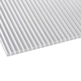 Heldere polycarbonaat kanaalplaat 16 mm, driewandig, in hoofdweergave