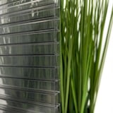Polycarbonaat kanaalplaat | 16 mm | Profiel A4 | Voordeelpakket | Plaatbreedte 98 cm | Grafiet | X-Structuur | Breedte 7,12 m | Lengte 2,00 m