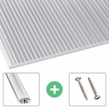 Polycarbonaat kanaalplaat | 16 mm | Profiel A4 | Voordeelpakket | Plaatbreedte 1,20 m | Helder | X-Structuur | Breedte 4,97 m | Lengte 6,00 m