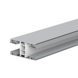 Detail van een aluminium verbindingsprofiel voor polycarbonaat kanaalplaten