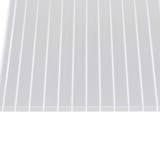 Polycarbonaat dubbelwandige plaat 16 mm, helder, bovenaanzicht van de transparante plaat