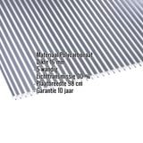 Polycarbonaat lichtplaat 16 mm, helder/antraciet gestreept, met ingebouwde productgegevens
