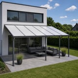 Polycarbonaat kanaalplaat | 16 mm | Breedte 98 cm | Opaal wit | X-Structuur | 7,00 m