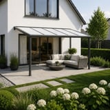 Polycarbonaat kanaalplaat | 16 mm | Breedte 98 cm | Opaal wit | X-Structuur | 7,00 m