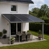 Polycarbonaat kanaalplaat | 16 mm | Breedte 98 cm | Antracietgrijs | Novalite | 4,50 m