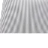 Polycarbonaat dubbelwandige plaat 6 mm, helder, van bovenaf, vrijstaand op witte achtergrond
