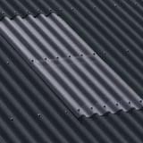 Detail van Stabipol golfplaten polyester 1,80 mm donkergrijs met lichtplaat en schroeven
