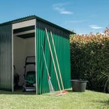Stabipol golfplaten van polyester 0,85 mm groen als dak en wand van een tuinhuis