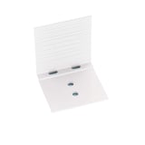 Remhoek aluminium wit, Scobalit, voor 16 & 25 mm platen, met sleufgaten en ronde gaten