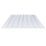 PVC damwandplaat 1,40 mm, licht blauw getint, bovenaanzicht
