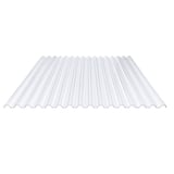 PVC damwandplaat | 70/18 | Voordeelpakket | 1,30 mm | Helder, licht blauw getint | Breedte 8,41 m | Lengte 3,00 m