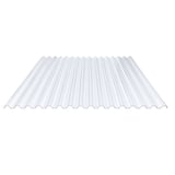 PVC damwandplaat | 70/18 | 1,30 mm | Helder, licht blauw getint | 3,00 m