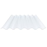 PVC golfplaat 177/51, 1,40 mm, transparant met lichte blauwe tint, vrijstaand