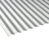 PVC golfplaat 32/09, 0,80 mm, helder, schuin van boven