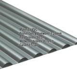 PVC profielplaat SINTRA 77/18 Antraciet-Metallic met ingebedde productgegevens