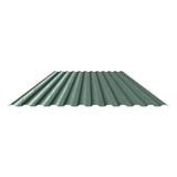 PVC profielplaat SINTRA 77/18 Groen-Metallic, 1,20 mm, vrijstaand op witte achtergrond