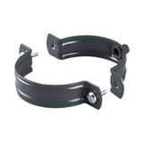 Niagara regenpijpbeugel van staal, antracietgrijs RAL 7016, 50 µm PU-coating, hoofdaanzicht