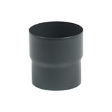 Regenpijpverbinder van staal, grafietkleurig, met 50 µm polyurethaan coating, hoofdaanzicht