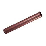 Regenpijp van staal in chocoladebruin (RAL 8017) met 50 µm polyurethaan coating, hoofdaanzicht
