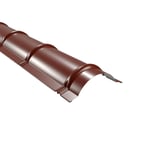 Nokvorst halfrond van staal 0,50 mm Roodbruin RAL 8012 met 25 µm polyestercoating