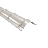 Nokvorst halfrond, zuiverwit RAL 9010, 0,50 mm staal, 25 µm polyestercoating, hoofdweergave