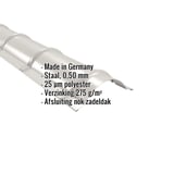 Nokvorst halfrond, Grijswit (RAL 9002), met ingebouwde productgegevens over materiaal en coating