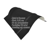Nokvorst halfrond klein zwart matpolyester met ingebedde productgegevens