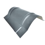 Nokvorst halfrond klein van staal, Pelsgrijs (RAL 7000), 0,50 mm, 25 µm polyestercoating