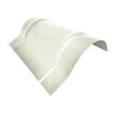 Nokvorst halfrond klein, Grijswit RAL 9002, 0,50 mm staal, vrijstaand