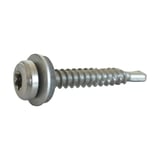 RVS schroef blank, zelfborend, met Torx-aandrijving en afdichtring, zijaanzicht