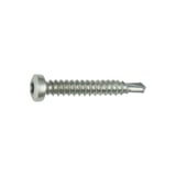 RVS schroef blank, zelfborend, met lenskop en Torx-aandrijving, voor houtconstructies