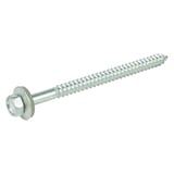 RVS schroef blank met zeskantkop en sluitring, houtdraad
