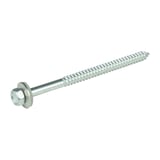 RVS schroef blank met zeskantkop en sluitring, close-up