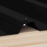 RVS schroef gitzwart RAL 9005 voor bevestiging van zwart kantstuk op houten onderconstructie