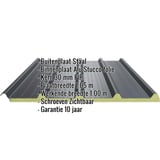 Sandwichpaneel ECO 1000-30 dak, Antracietgrijs, met ingebedde specificaties