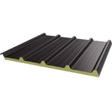 Sandwichpaneel ECO 1000-30 dak, bruin, licht schuin aanzicht