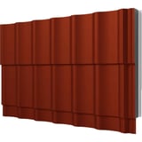 Joris Ide Permapan 40 dak sandwichpaneel, terracotta kleur, zijaanzicht met profiel