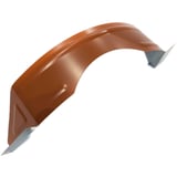 Sneeuwvangbeugel van aluminium, 1,75 mm dik, in Koperbruin (RAL 8004), hoofdaanzicht