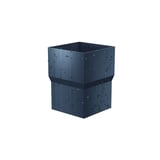Stalen regenpijpverbinder Antracietgrijs RAL 7016 met waterdruppels