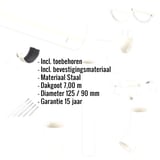 Stalen dakgoot voordeelpakket 7,00 m