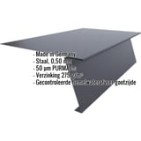 Startprofiel Antracietgrijs RAL 7016, 0,50 mm staal met PURMAT coating, gegevens weergegeven