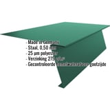 Startprofiel mosgroen RAL 6005, 0,50 mm staal, met ingebedde specificaties