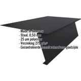 Startprofiel Gitzwart RAL 9005, 0,50 mm staal, met ingebouwde specificaties